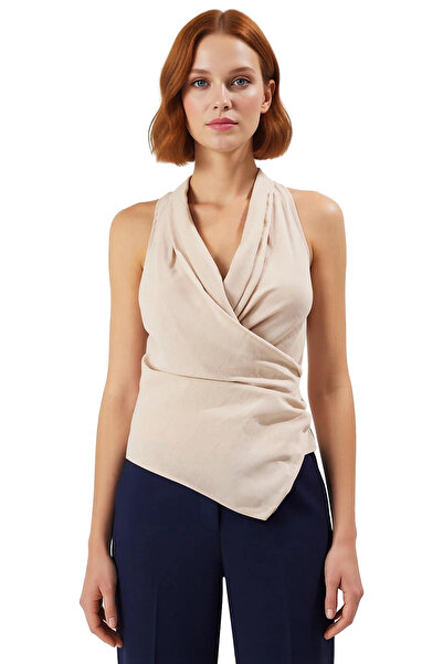 PayBuy Modal Διπλό Μπλούζα Εφαρμοσμένη Καλούπι Καλοκαιρινή Καθημερινή Επαγγελματική Εμφάνιση Προσεγμένη επιλογή