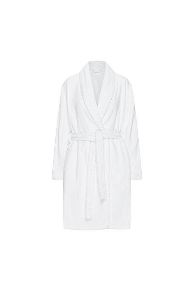 ESOTIQ Women's Fleece Bathrobe Home Robe with Belt Elegant Classic Design Super Warm | Jolanda