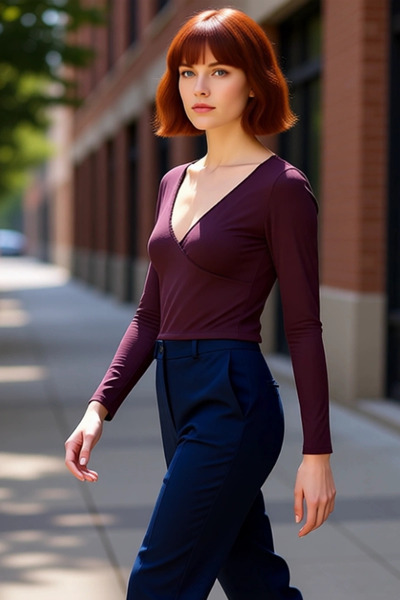 PayBuy Bluză de damă ecru cu decolteu în V, cu mânecă lungă, cu detaliu din d...