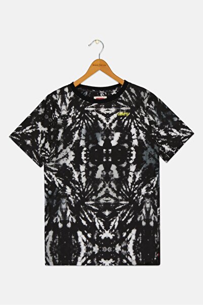 Levi's Kids Boy Crew Neck Tie Dye Short Sleeve T-Shirt, Multicolor