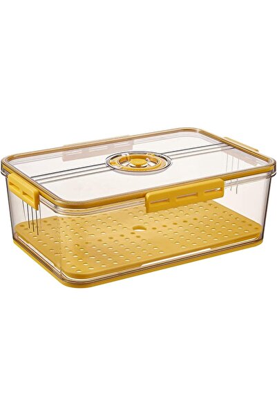 fulina Vegetable Fruit Storage Containers with Lids, Timing Food Refrigerator Organizer Bins for Fridge wit