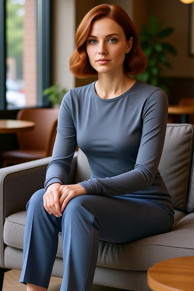 PayBuy Women's Viscose Striped Fitted Long Sleeve Basic Blouse Cool & Comfort Casual with Persona