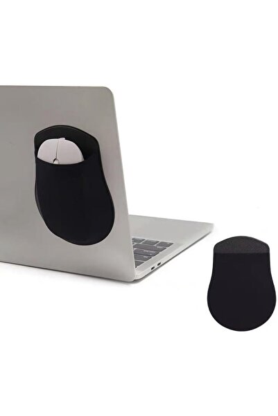 fulina Reusable Adhesive Universal Stick-On Mouse Pouch，Computer Mouse Holder Pocket Pouch for Laptop，T