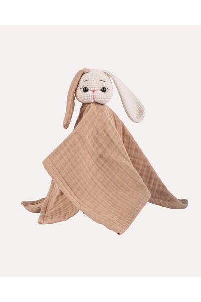 Hoogie Lue Bunny Amigurumi Müslin Tavşan Organik Uyku Arkadaşı Oyuncak