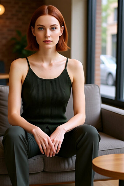 PayBuy Women's Halter Neck Thin Strap Knitwear Blouse Suitable for Daily Use Quality Stylish Comfortable Modern Elegant