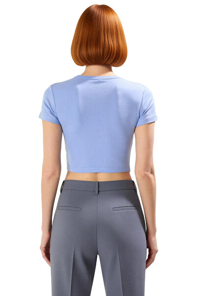 PayBuy Bluză crop din viscoză cu dungi, elegantă, de vară, confortabilă, cu croială ajustată, material de lungă durată, design la modă