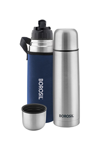Borosil Vacuum Thermo Flask Blue 1000ml