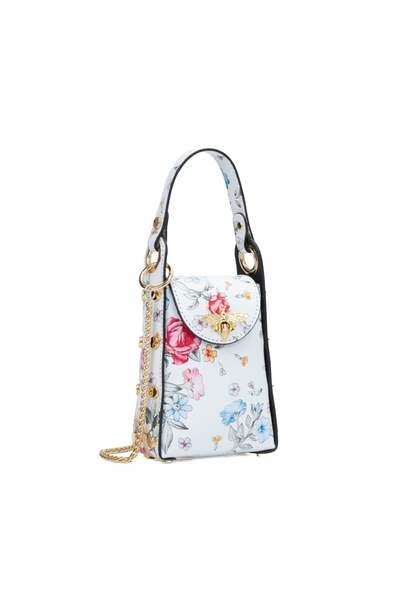 Posete Fagaras Poseta Piele Lia - Floral, 1 Compartiment, Bareta Reglabila ma...