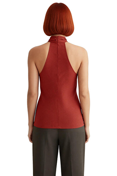 PayBuy Modal Halter Neckline Blouse Relaxed Fit Summer and Stylish Comfortable