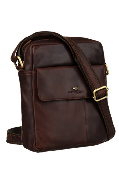 Other Geantă din piele maro PTN 719-OPU-4734