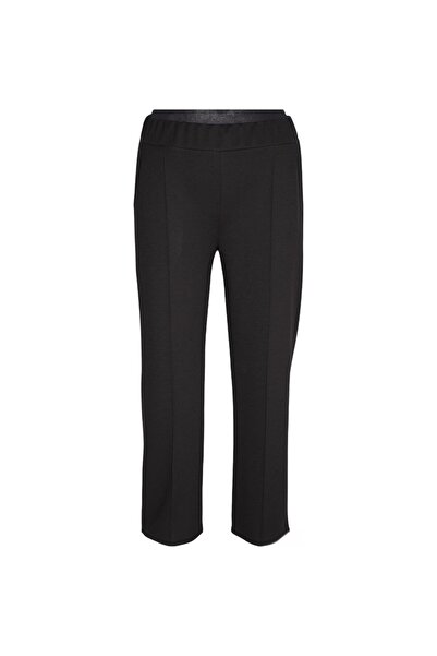 HESNA Women's Nazli Winter Plus Size Unlined Black Trousers
