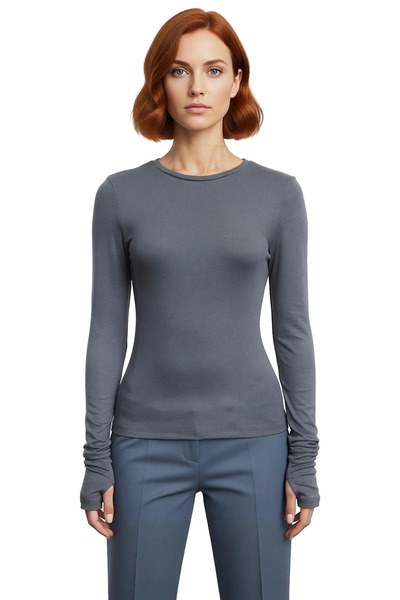 PayBuy Women's Viscose Striped Fitted Long Sleeve Basic Blouse Cool & Comfort Casual with Persona