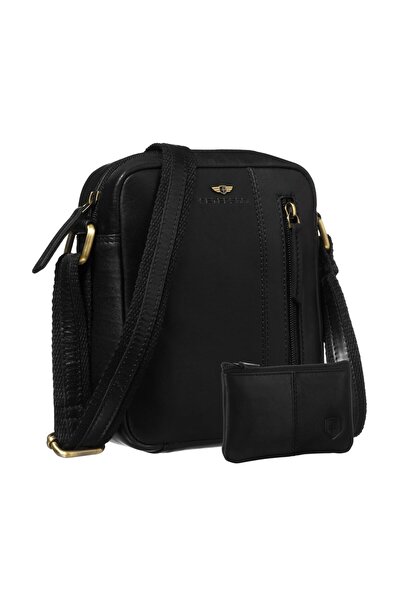 Other Geantă din piele neagră PTN 705-TUM-0475