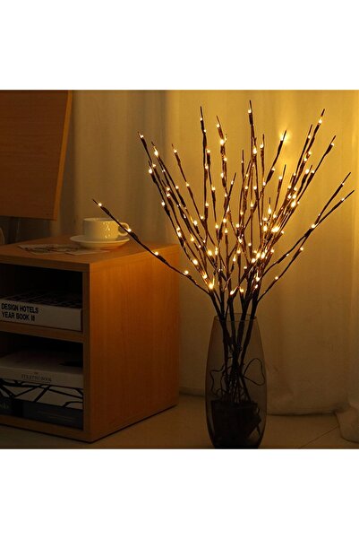 zola Decorative LED twigs, 5 branches, 70 cm, warm white light, black
