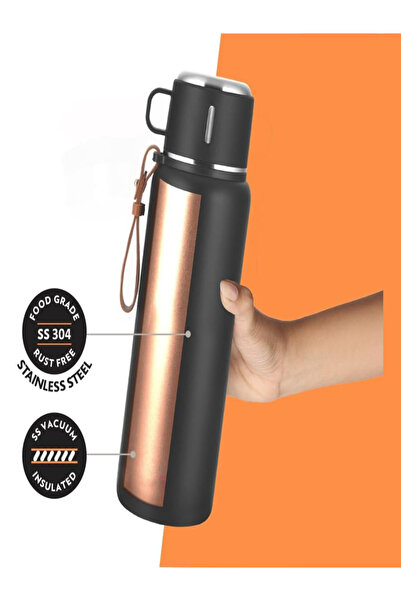 Borosil Vacuum Cruise Bottle Black 900ml