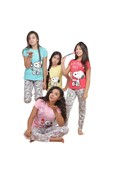Generic Girls' short-sleeved cotton pajamas - PJ 403