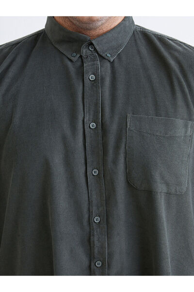 LC Waikiki Ανδρικό πουκάμισο με μακρυμάνικο βελούδο Vision New Season Regular Fit