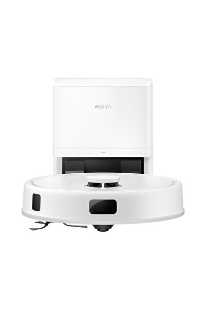 Mova E20 Plus Robot Vacuum Cleaner and Mop, 5000Pa, Self-cleaning, Anti-tangle brushes, White