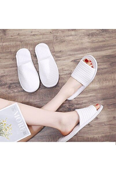 Sumkyle 6 Pairs Spa Slippers, Non Slip Disposable Slippers for Spa, Party Guest, Hotel and Travel, Open-Toe