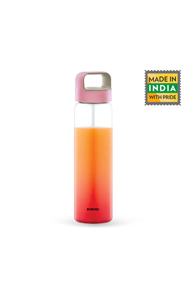 Borosil Neo Glass Bottle 750ml Pink