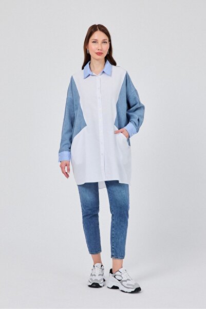 SEE MORE Cotton Denim Shirt Standard Size