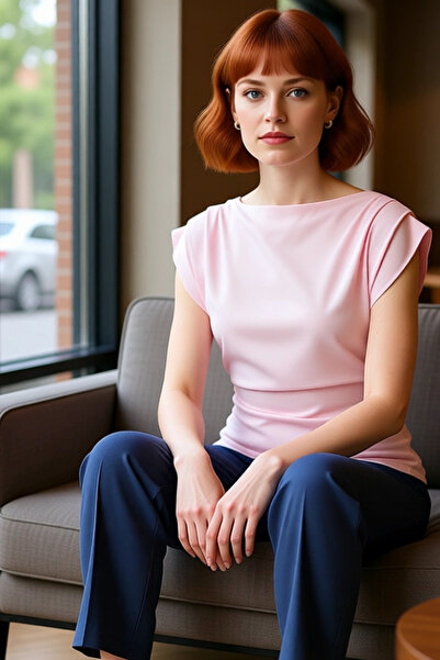 PayBuy Bluză cu mânecă scurtă din material subțire Stil casual și confortabil Design elegant Confortabil croială