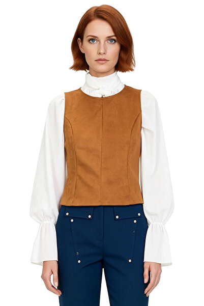 PayBuy Γυναικείο πλεκτό γιλέκο με υφή σουέτ Κορυφαίας ποιότητας Κομψό Άνετο Μοντέρνο Κομψό Καθημερινό