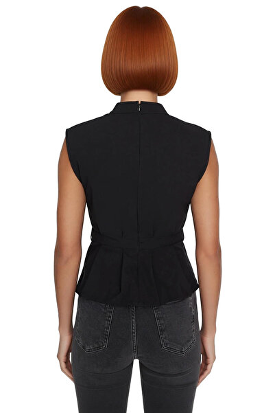 PayBuy Crew Neck Sleeveless Blouse Woven Fabric for Stylish Office Styles Professional Look Comfortable and