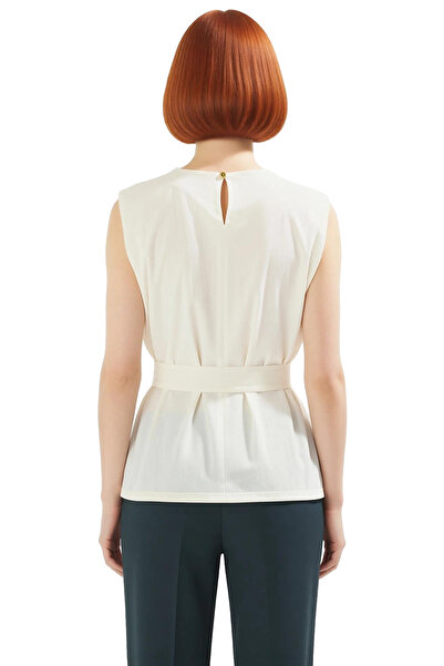 PayBuy Γυναικεία πλεκτή μπλούζα με λαιμόκοψη και ζώνη, καθημερινή κομψή σχεδίαση, για χρήση με εξαιρετικό υλικό