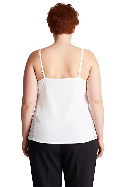 PayBuy Elegant Lace Detailed Thin Strap Blouse Women's Quality Stylish Comfortable Modern Elegant Casual