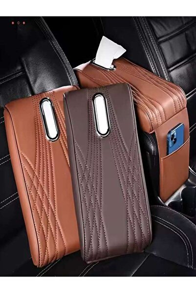 TodayShop Universal car armrest cover with tissue compartment and storage pocket