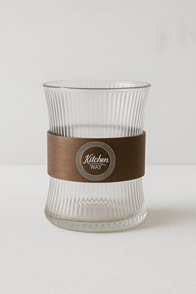 Kitchen Way Set of 2 Borosilicate Glass Cups with Acacia Handles Kw-854