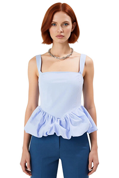 PayBuy Bluză de vară cu fustă cu balon, croială confortabilă, bumbac, poliester, stil modern, confortabil croială