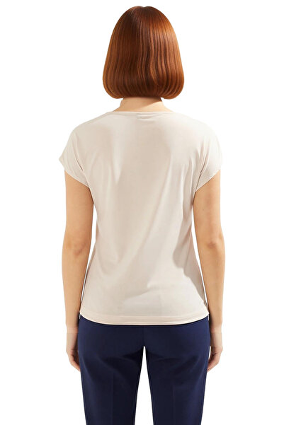 PayBuy Bluză obișnuită cu decolteu în V, cu mâneci în formă de mână, din material subțire cu nasturi, vară, calitate premium, material eminent