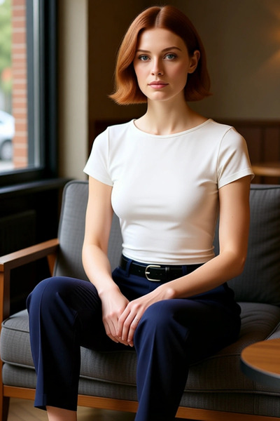 PayBuy Crew Neck Short Sleeve Fitted Knitted Blouse Comfortable Use Elegant Design Trend