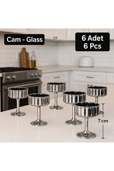 Aslı Hediyelik 6’lı Gümüş Lokumluk Şekerlik , Kahvaltılık Reçellik Seti – Şık Sunum ve Kahve Yanı Lokumluk