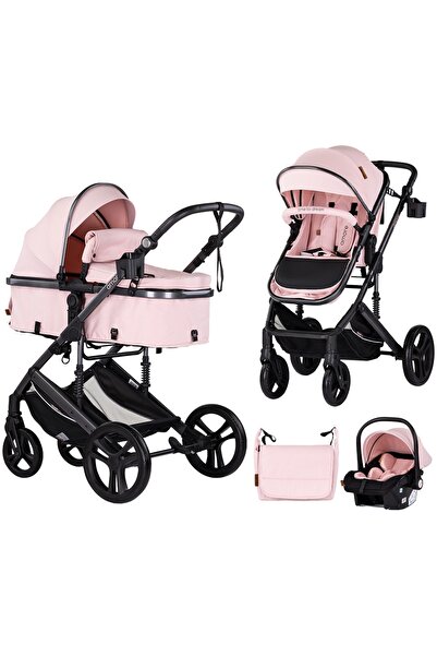 Chipolino Amore 3 in 1 stroller pink marshmallow