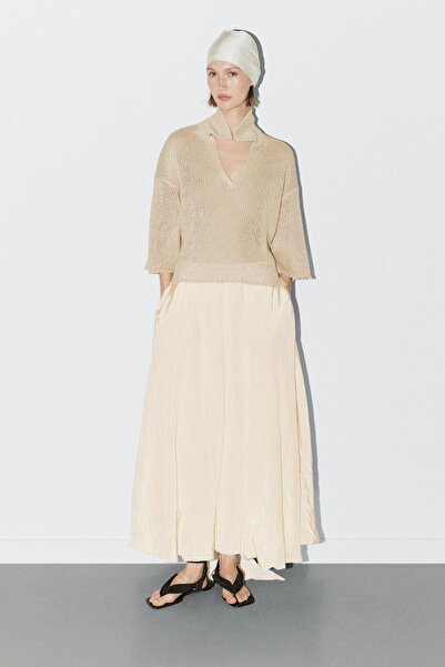 Massimo Dutti Açık yaka polo kazak - STUDIO