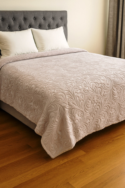 lissehome Super Soft Double Blanket Beige 220X240 cm 100% Polyester
