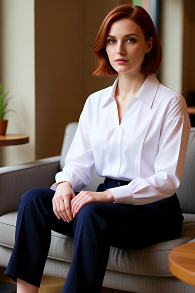 PayBuy Women's Oversized Shirt Collar Woven Blouse Stylish and Comfortable Daily Wear Quality Stylish Casual