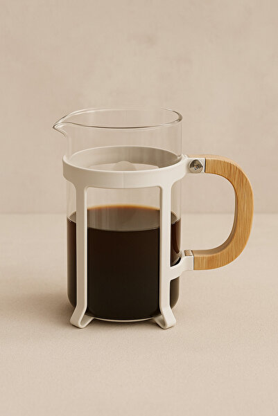 Kitchen Way Borosilicate French Press with Bamboo Handle 350ml Kw-1084