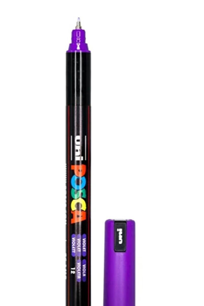 UNİ-BALL Uniball Posca 0.7 Water-Based Paint Marker Purple (N)- (Uni-Pc-1Mr)