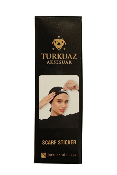 Giverny Beyaz Eşarp ve Şal Sabitleme Yapışkan Etiketi Çift Taraflı Sticker Polyester 50'li Paket 1030_42