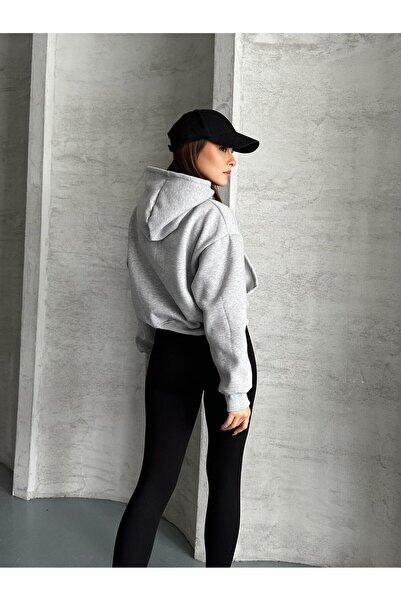 FERZOLAİO Florida Hooded Melange Sweatshirt