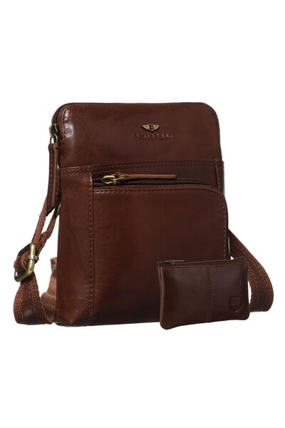 Other Geantă din piele maro PTN 1904-TUM-0666