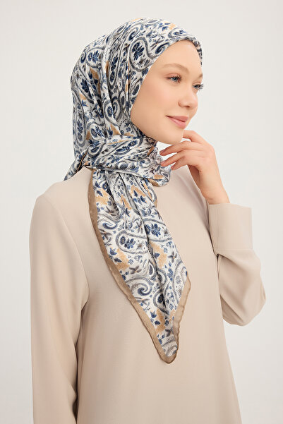 ipekistanbul Шарф Aurora з візерунком Janjan - Етнічна весна - Індиго