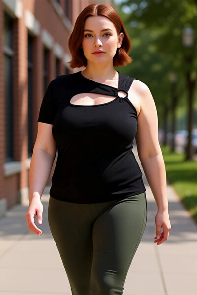 PayBuy Asymmetrical Collar Detailed Knitted Women's Blouse Quality Stylish Comfortable Modern Elegant Daily