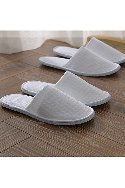 Sumkyle 6 Pairs Spa Slippers, Non Slip Disposable Slippers for Spa, Party Guest, Hotel and Travel, Close Toe