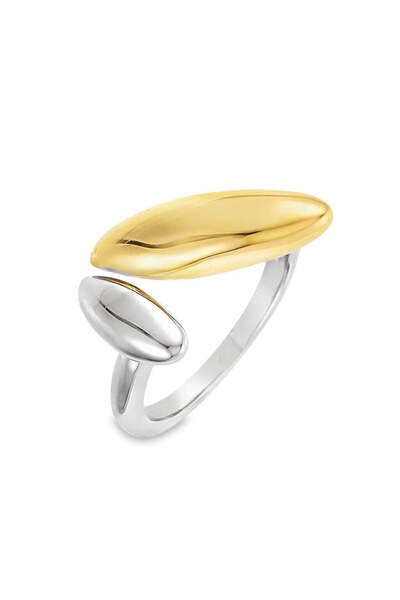 Bijuteria SORELLY 14k Gold Plated Geometric Duo Ring