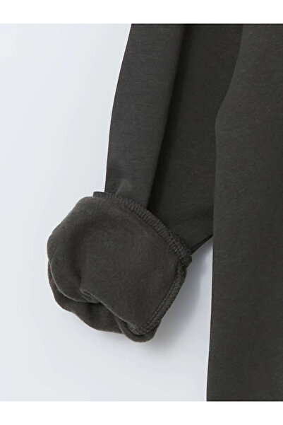 LC Waikiki Lcw Kids Anthracite Hooded Printed Thick Boy's Sweatshirt